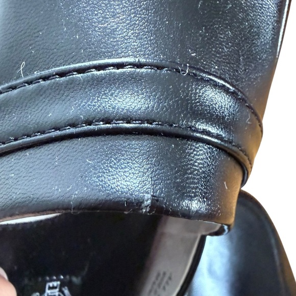 Climate X Black Leather Slippers House Shoes Men’s 8 EEE Round Close Toe NIB - Picture 3 of 16